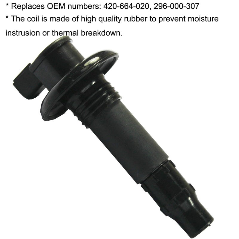 MOCW 3 Pcs Ignition Coil Stick Fit for SeaDoo GTX RXT RXP GTI GTS GTR Wake 130 155 185 215 255 260 HP ALL 4-TEC Models 420664020 - Image 2